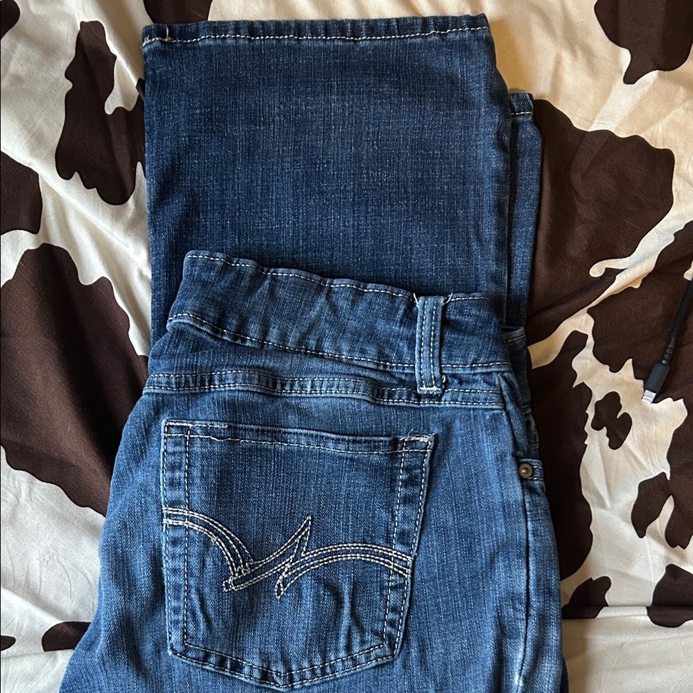Wrangler Dark Blue Straight Leg Jeans